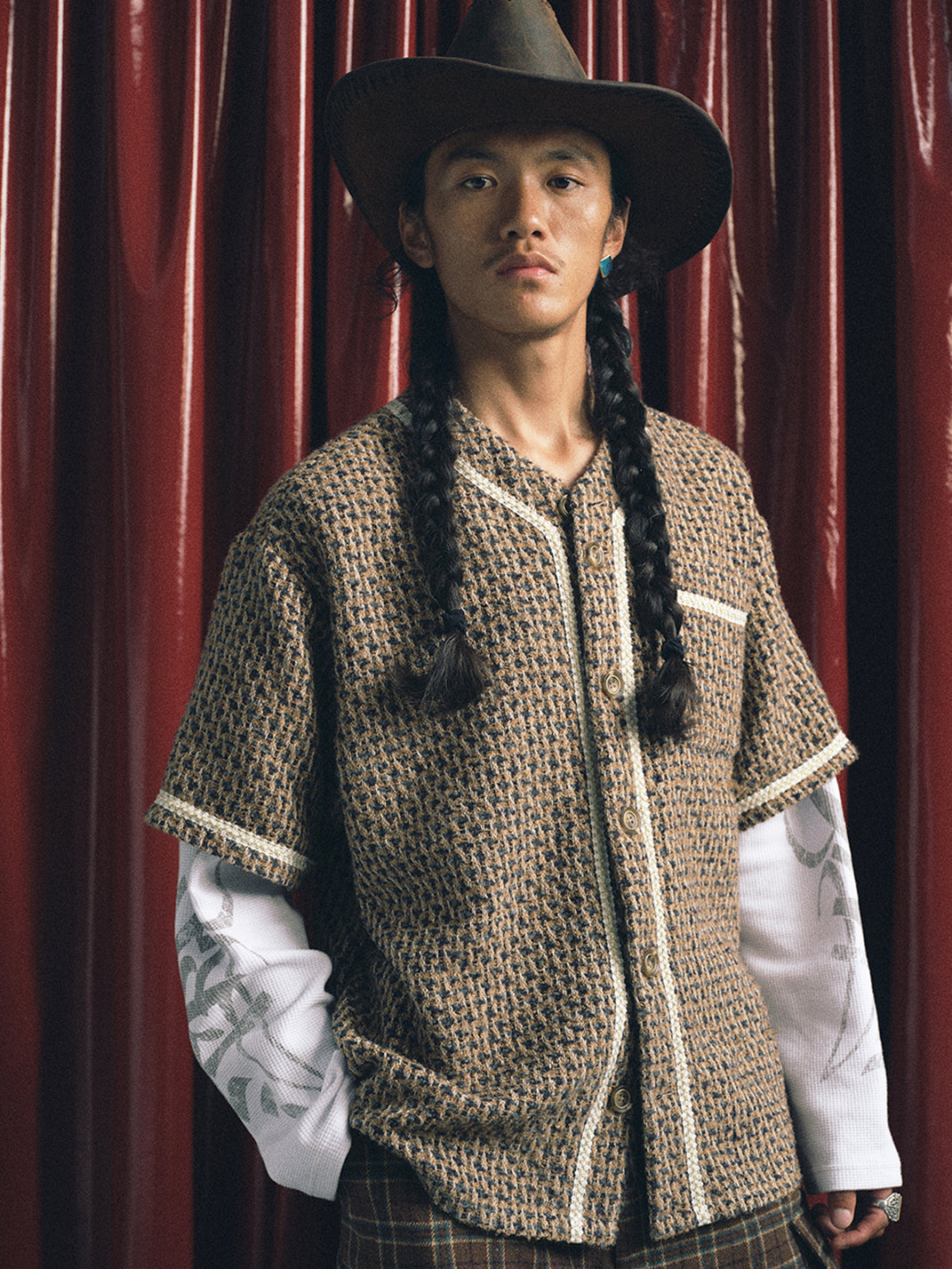 TREclub | Wool Twill Weave Mock Two Piece Long Sleeve - PSYLOS 1, TREclub | Wool Twill Weave Mock Two Piece Long Sleeve, Men's Wear, TREclub, PSYLOS 1